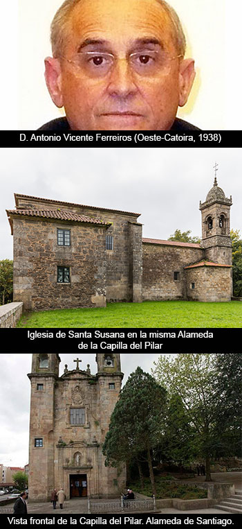 La Pilarica... en la catedral y en la Alameda de Compostela