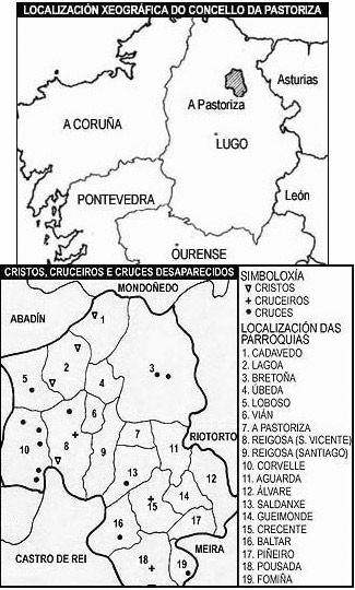 Cruceiros, Cristos e Cruces do concello de A Pastoriza (Lugo) (I)