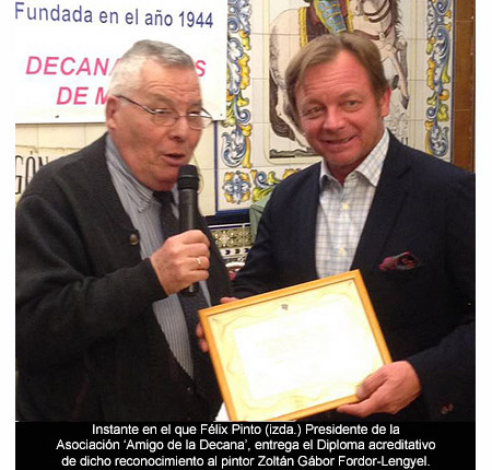 Zoltán Gábor Fodor-Lengyel recibe el Premio Amigo de la Decana