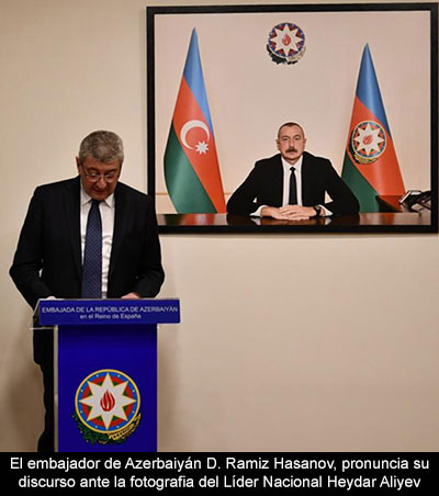 Acto en Conmemoración al Líder Nacional de Azerbaiyán Heydar Aliyev en Madrid