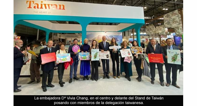 La embajadora Vivia Chang inaugura el stand de Taiwán en FITUR