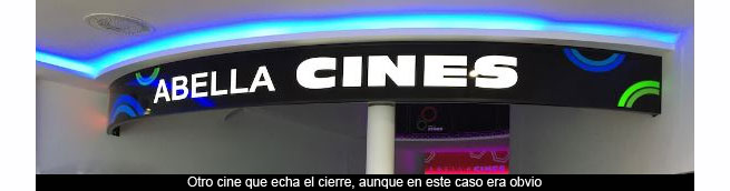 Hoy cierran los cines de Abella, maana abren los de Montero Ros