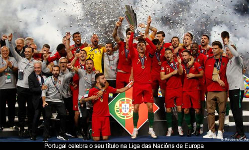 O fútbol fala portugués