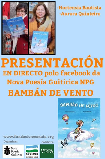 #DoTrinque Presentación de Bambán de vento este sábado polo facebook da Nova Poesia Guitirica NPG