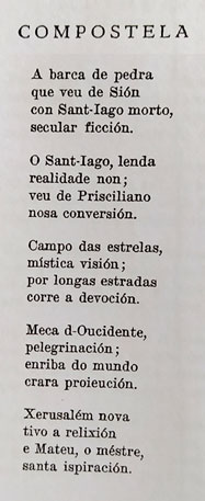 A poesía de Avelino Díaz en Debezos (28): 'Compostela' (1)