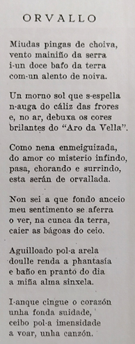 A poesía de Avelino Díaz en Debezos (25): 'Orvallo' (1)