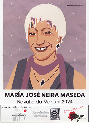 A María Xosé Neira Maseda na entrega 'A navalla do Manuel'