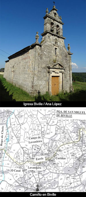 Cousas Xacobeas: O Camiño en San Miguel de Biville
