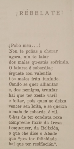 A poesía de Avelino Díaz en Debezos (6): 'Rebélate' (1) 