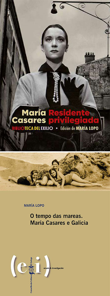 María Lopo reedita as memorias de María Casares e o seu libro sobre ela