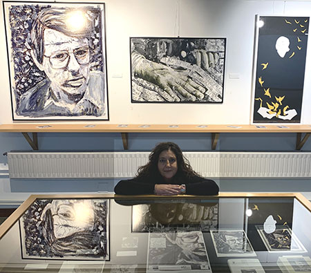 Sara Lamas, pintora de poetas e debuxante de escritores