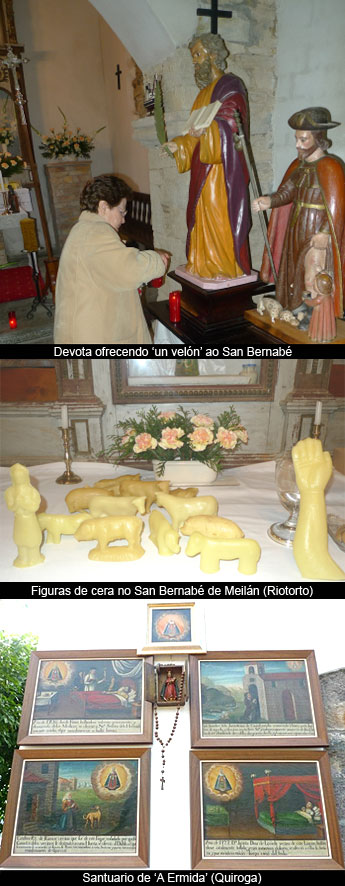 A dimensión relixiosa popular do S. Bernabé en Meilán, Riotorto, Lugo; e noutras comarcas limítrofes. Tipoloxía dos exvotos (8)