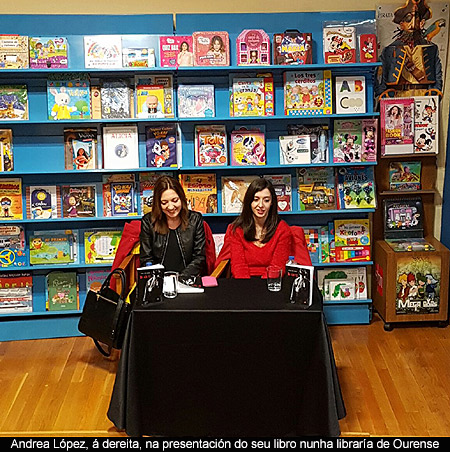 Andrea Lpez, Escritora desde cativa