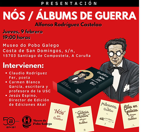 Presentación de Nós e álbums de guerra de Castelao