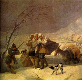 Una cruda nevada, como la de Goya