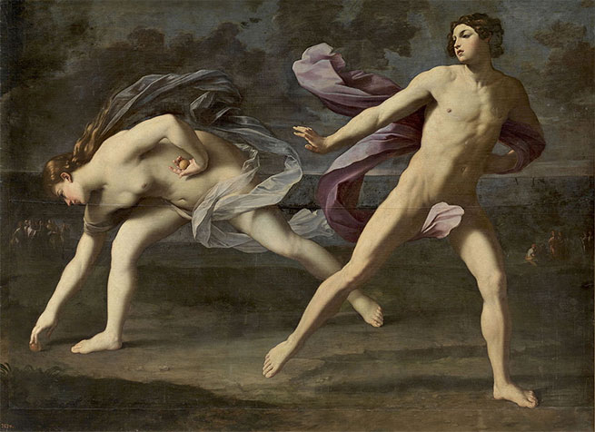 Relájese con Guido Reni: Hipómenes y Atalanta