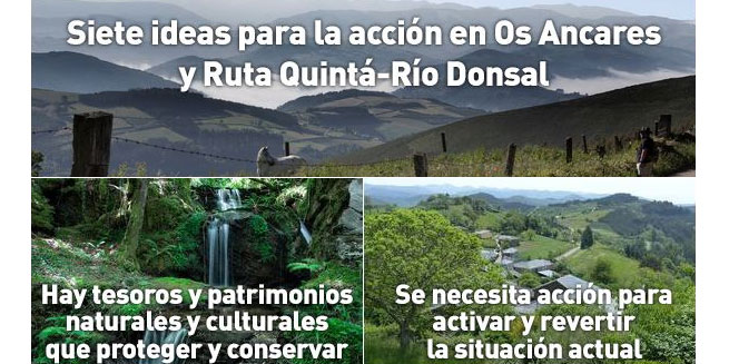 Siete ideas para la accin en Os Ancares y Ruta Quint - Ro Donsal