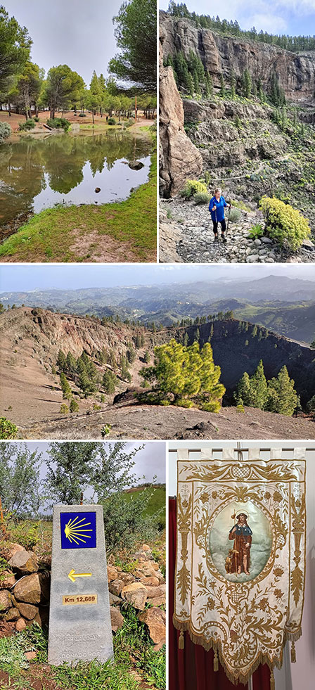 Camino de Santiago entre volcanes