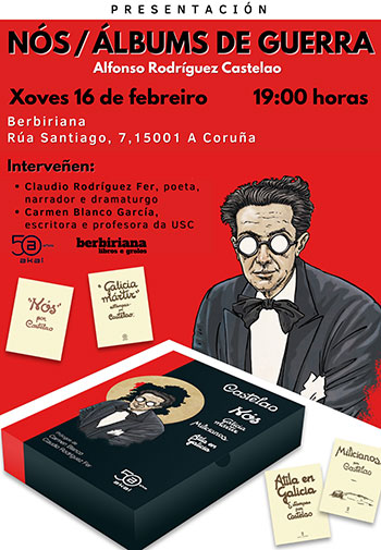 Presentación na Coruña dos álbums de Castelao