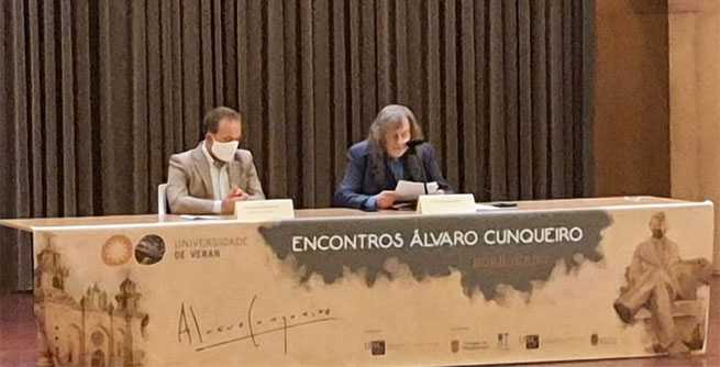 Borges e cunqueiro unidos por Claudio Rodríguez Fer