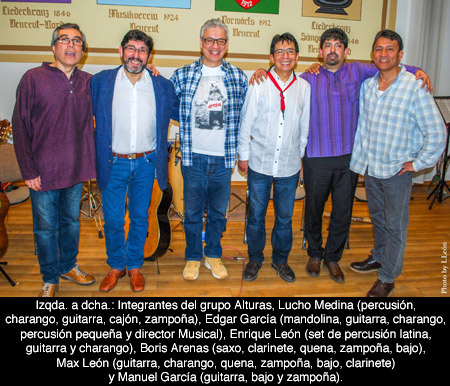 Concierto del grupo peruano 'Alturas' por el 40 aniversario de su fundacin
