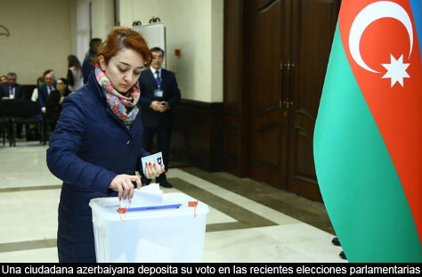 El Partido Nuevo Azerbaiyán (YAP) ha logrado la mayoría de escaños en las recientes elecciones parlamentarias