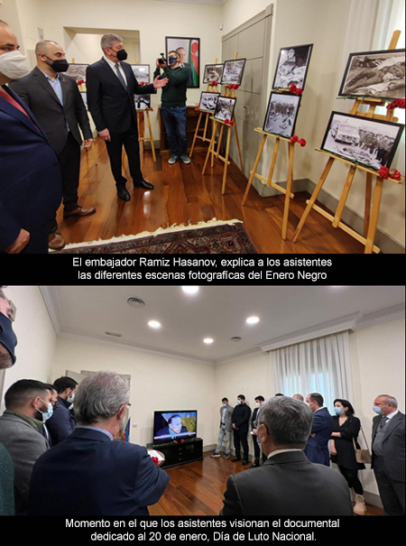 La embajada de Azerbaiyán en España conmemora el XXXII aniversario del Enero Negro