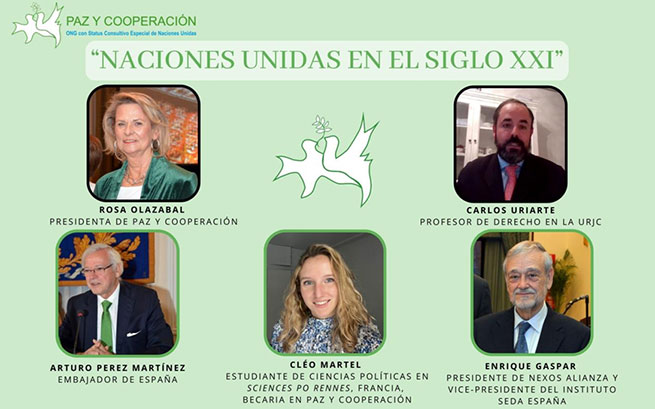 Con motivo del Día de las Naciones Unidas, Paz y Cooperación, ofreció una conferencia online 'Naciones Unidas en el siglo XXI'