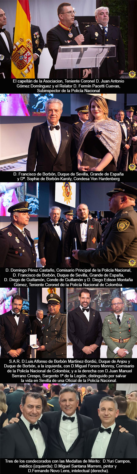 La Asociación Santos Ángeles Custodios de España celebra en Madrid la tradicional entrega de las Medallas de Mérito