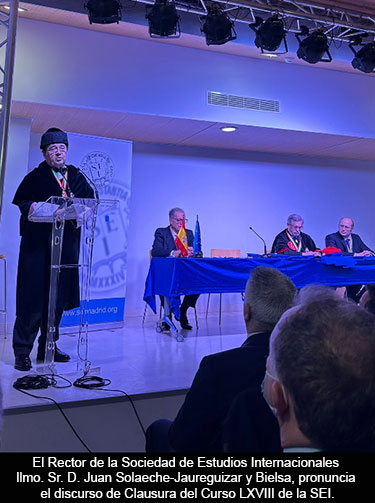 Clausura del LXVIII curso y entrega de Diplomas de la Sociedad de Estudios Internacionales de Madrid