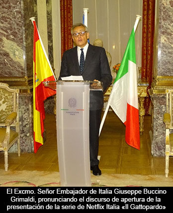 Acto de presentación en Madrid de la serie 'Il Gattopardo' de Netflix Italia
