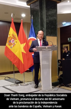 Celebración en Madrid del 80 aniversario de la proclamación de la Independencia de Vietnam
