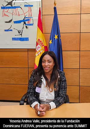 Yesenia Andrea Valle, presidenta de FUERAN, lleva la voz de la República Dominicana al SUMMIT Iberoamericano de Enfermedades Raras en España