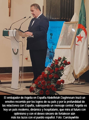 Argelia conmemora en Madrid el 71 Aniversario de la Revolución del 1 de noviembre de 1954