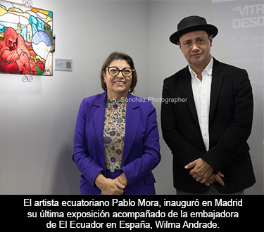 Pablo Mora presenta en Madrid su obra 'Vitralista sin vidrio desde un país sin vitrales'