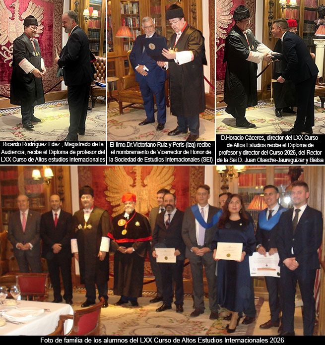 La Sociedad de Estudios Internacionales (SEI) clausuró el LXX Curso de altos Estudios Internacionales 2026 en Madrid