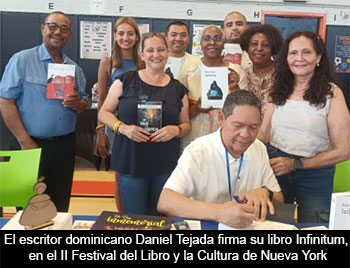 El escritor Daniel Tejada triunfa en Washington Heights, Nueva York, con su novela Infinitum con sello dominicano