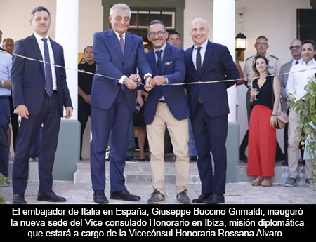 El embajador de Italia en Madrid, Giuseppe Buccino Grimaldi realiza una visita institucional a las islas Baleares