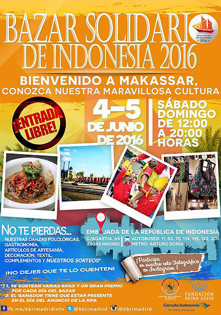 Indonesia celebra su tradicional Bazar Solidario en Madrid