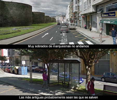 Lugo se puede quedar sin marquesinas en las paradas de autobús