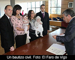 'Bautizos' civiles en Lugo