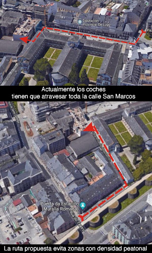 ¿Qué pintan los coches circulando por la calle San Marcos?