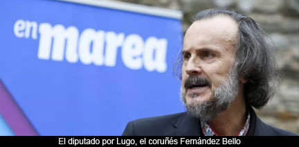 El coruñés Fernández Bello, diputado por Lugo, se rebela contra En Marea