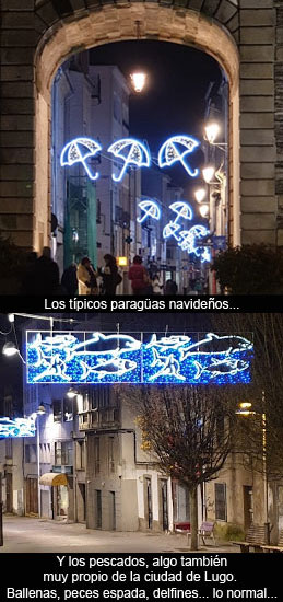 De ecología y luces de Navidad en Lugo