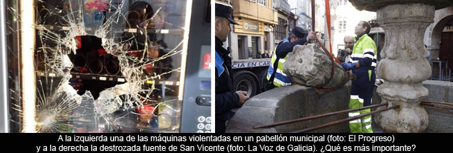 Cuando se vigilan las cocacolas pero no los monumentos