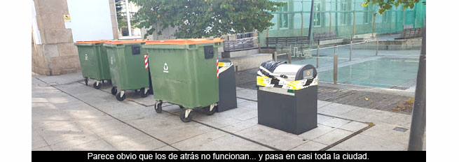 Faltan papeleras y contenedores en Lugo