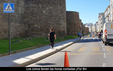 El Ayuntamiento reabrir el carril de la Ronda de la Muralla