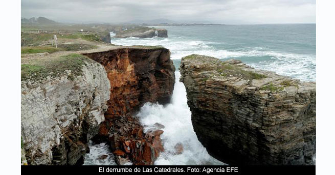 Cae un arco en Las Catedrales