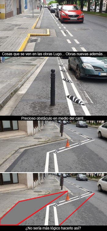 El carril bici de la Ronda del Carmen (Una buena idea... mal hecha)