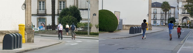 ¿Por qué algunos conductores de patinetes y bicis pueden hacer lo que les da la gana en Lugo?